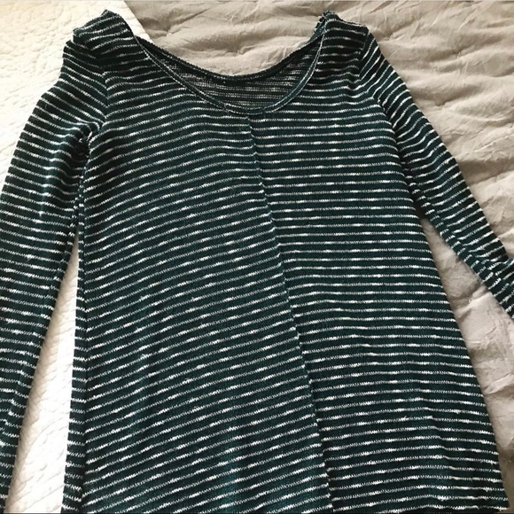 Teal stripped top - Picture 2 of 2